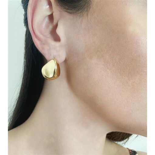 BR PINO GOTA AMASSADA FOLHEADO A OURO 18K