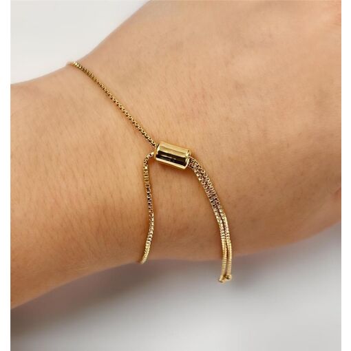 PUL GRAVATA VENE. TREVO RISC. FOLHEADO A OURO 18K