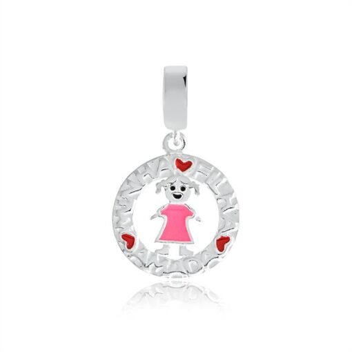 BERLOQUE MOMENTS MANDALA `MINHA FILHA AMADA`C/RESINA 2,2G PRATA