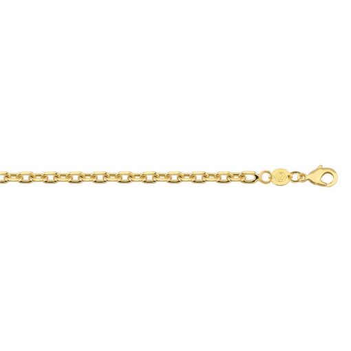 CORRENTE CARTIER 3,4MM FOLHEADO A OURO 18K