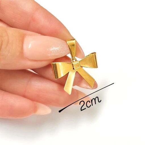 PING LAÇO 3D 2CM  FOLHEADO A OURO 18K