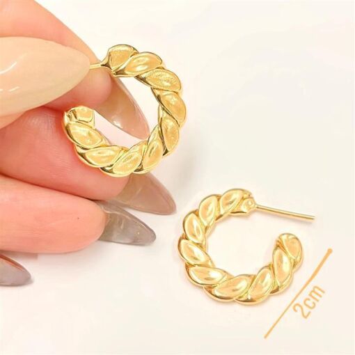 BR ARGOLA CHATA 2CM FOLHEADO A OURO 18K