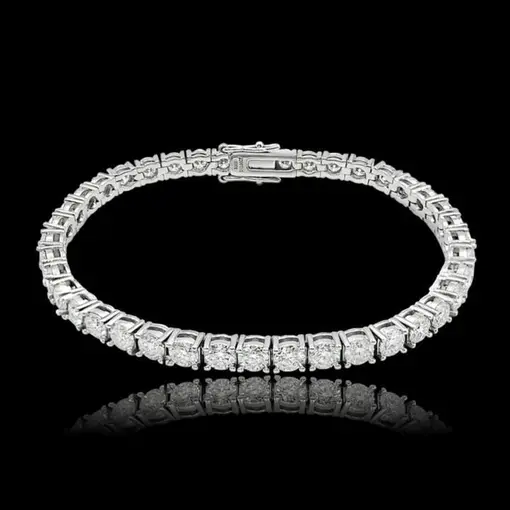RIVIERA MASC ZIRCONIA 3MM 19CM PRATA 925