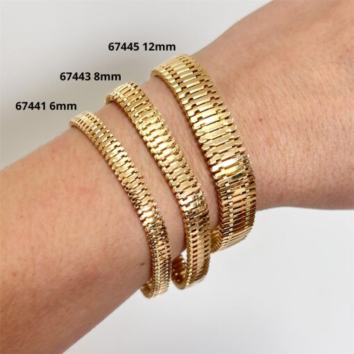 COR RELOGIO ACHATADA 8,00MM FOLHEADO A OURO 18K