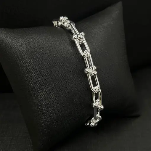 PUL TIPO TIFFANY 6,4MM FOLHEADO A PRATA