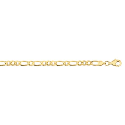CORRENTE 3X1X1X1 3,9MM FOLHEADO A OURO 18K