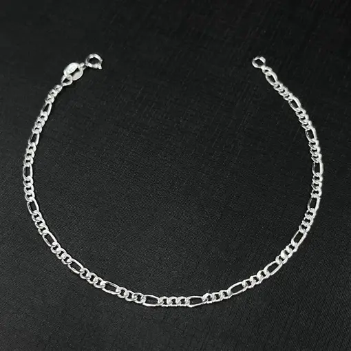 CORRENTE FIGARO  3X1 1,8MM PRATA 925