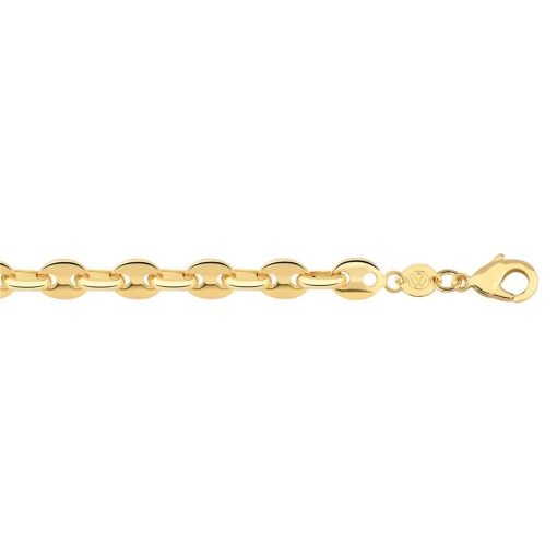 CORRENTE GUCCI ELO CHEIO 7MM FOLHEADO A OURO 18K
