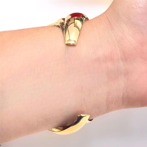BRACELETE 3 ONDAS  FOLHEADO A OURO 18K