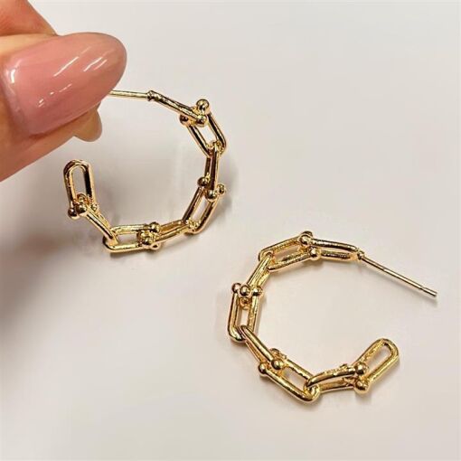 BR ARG PINO 2,5CM ELO TIPO CARTIER C/ BOLINHA PONTA FOLHEADO A P