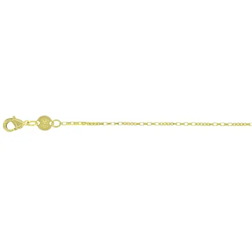 COR VENEZ 1,2MM C/ ELOS MAIOS COMPRIDOS FOLHEADO A OURO 18K