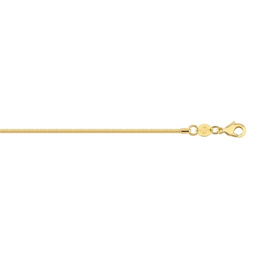CORRENTE RABO RATO QUADRADA 1,5CM FOLHEADO A OURO 18K