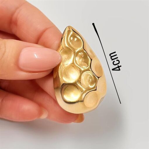 PING GOTA TIPO FAVO DE MEL FOLHEADO A OURO 18K