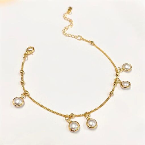 PUL C/ PÉROLAS  FOLHEADO A OURO 18K