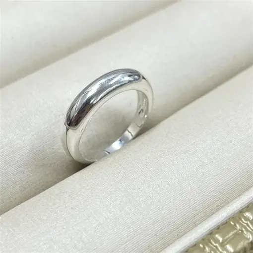 ANEL TIPO ALIANÇA ARRED. FOLHEADO A PRATA