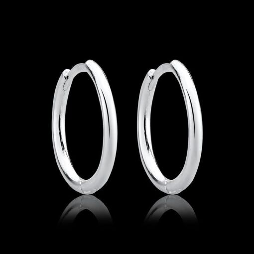 BR ARGOLA LISA MÉDIA 16MM PRATA 925