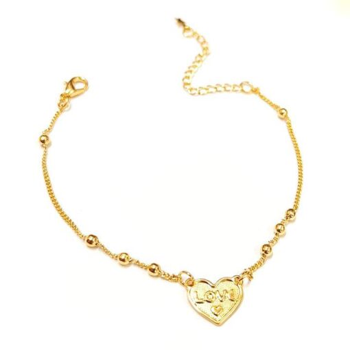 PUL CORAÇÃO LOVE  FOLHEADO A OURO 18K