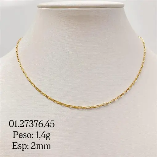 COR CARTIER 1,78MM FOLHEADO A OURO 18K