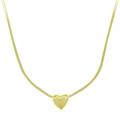 GARG FITA 2MM C/ CORAÇÃO 1,5CM  FOLHEADO A OURO 18K