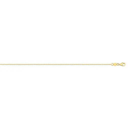 CORRENTE BOLINHA 1,2 MM FOLHEADO A OURO 18K