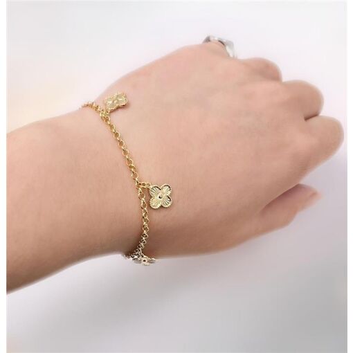 PUL 5 TREVINHOS FOLHEADO A OURO 18K