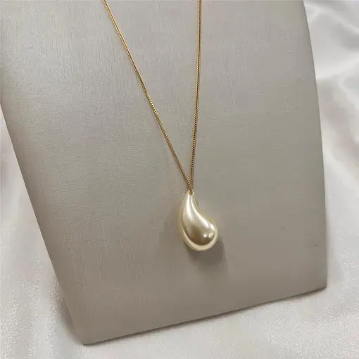 GARG GOTA PÉROLA FOLHEADO A OURO 18K
