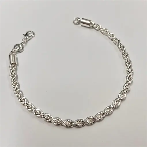 CORDAO BAINAO 3,3MM FOLHEADO A PRATA