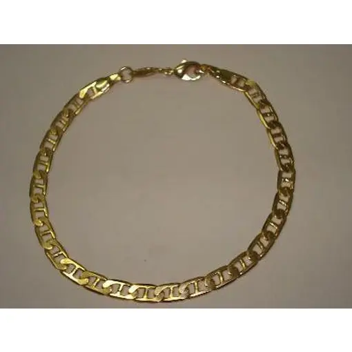 COR GUCCI 4,0MM ELO MARTELADO FOLHEADO A OURO 18K