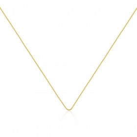 Corrente Veneziana 80cm Folheada a Ouro