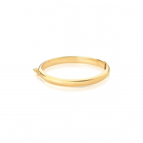 Bracelete Kids de Algema Liso Folheado a Ouro