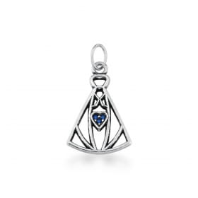 Pingente de Nossa Senhora Aparecida Prata Envelhecida