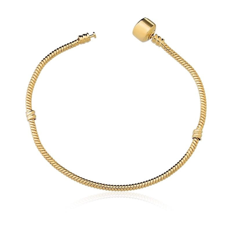 Pulseira Linha Conquistas 20cm Folheada a Ouro