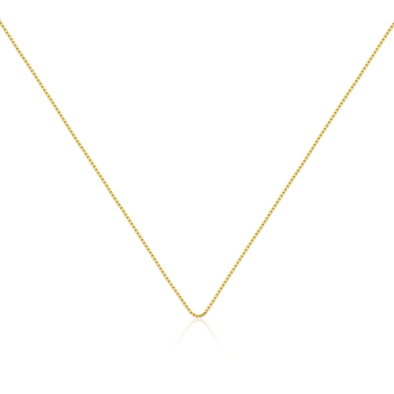 Corrente Veneziana 80cm Folheada a Ouro