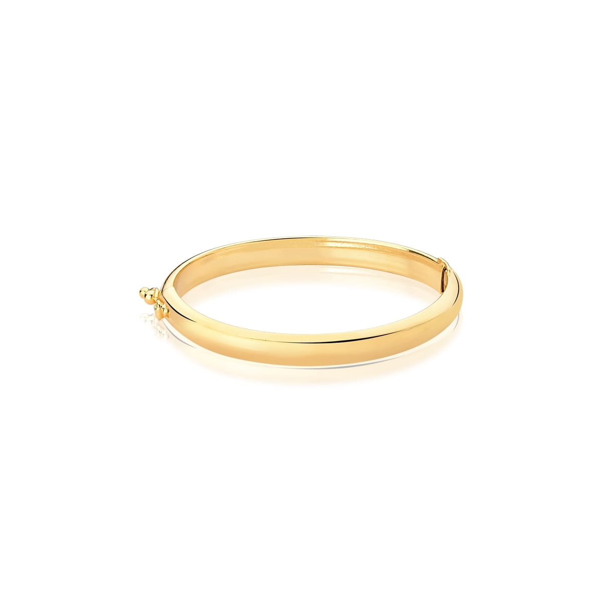 Bracelete Kids de Algema Liso Folheado a Ouro