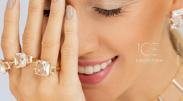 Coleção Ice: a elegância e o poder dos cristais nas suas semijoias