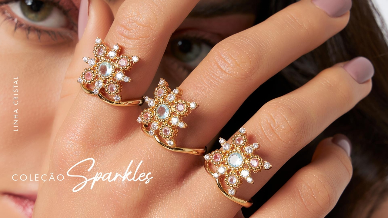 Coleção Sparkles: O brilho marcante das semijoias com pedras coloridas