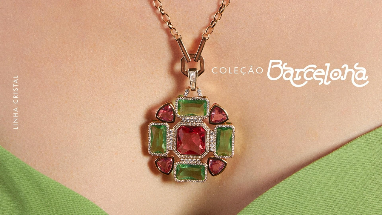 Coleção Barcelona: A vanguarda da cidade em semijoias com pedraria vintage