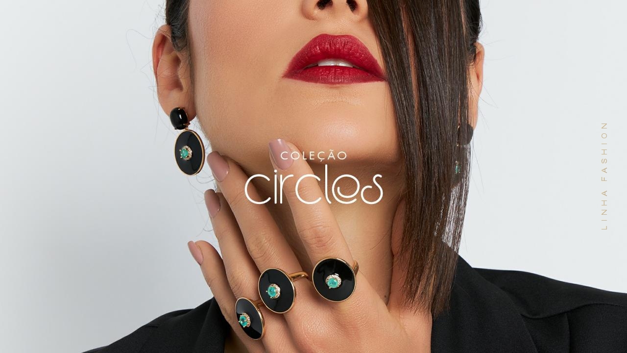 Coleção Circles: semijoias esmaltadas atacado