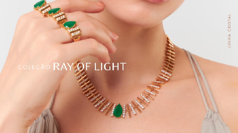 Coleção Ray of Light: a pedra esmeralda para o segmento de revenda de semijoias