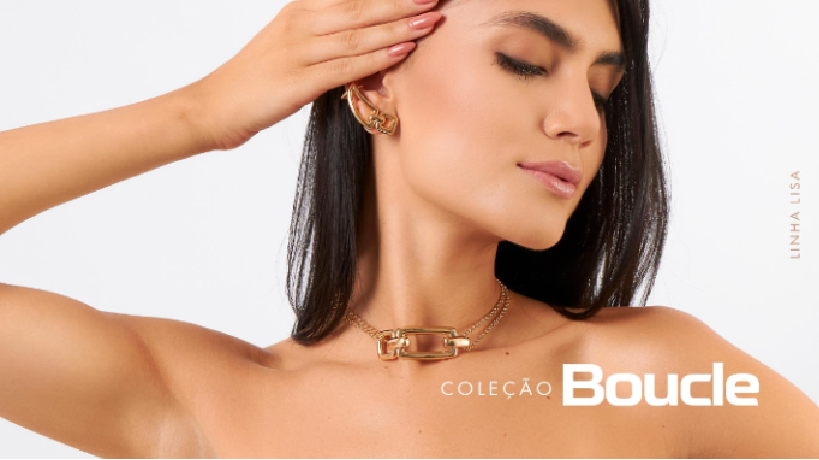 Coleção Boucle: as fivelas de geometria minimalista em semijoias para revenda direto da fábrica