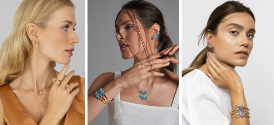 As passarelas de 2023 nas semijoias com flores Zarpellon