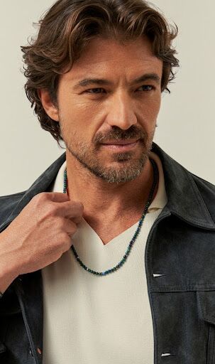 Linha Men: pulseira de couro e pedras naturais são destaque!