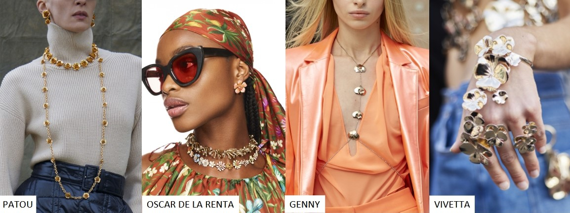 As passarelas de 2023 nas semijoias com flores Zarpellon