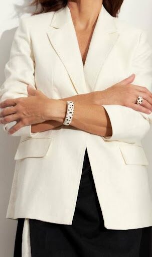 Coleção Mosaico: joias esmaltadas com cristais pretos