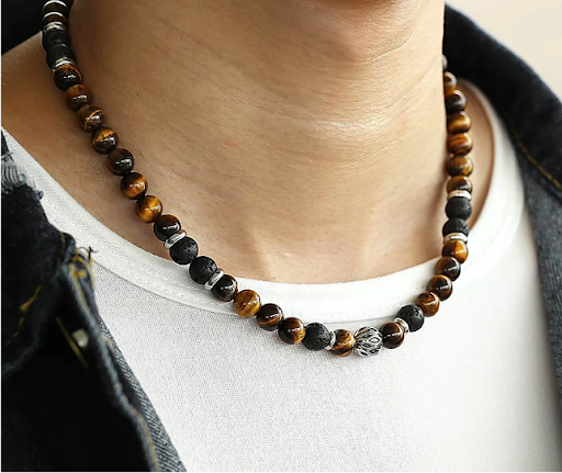 Linha Men: pulseira de couro e pedras naturais são destaque!