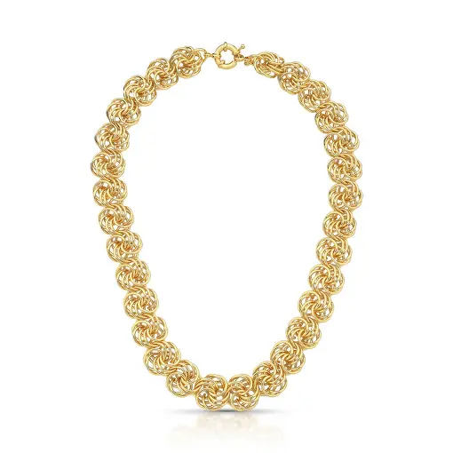 COLAR COM ELOS REDONDOS VAZADOS