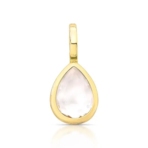 PINGENTE COM CRISTAL DE GOTA E FECHO