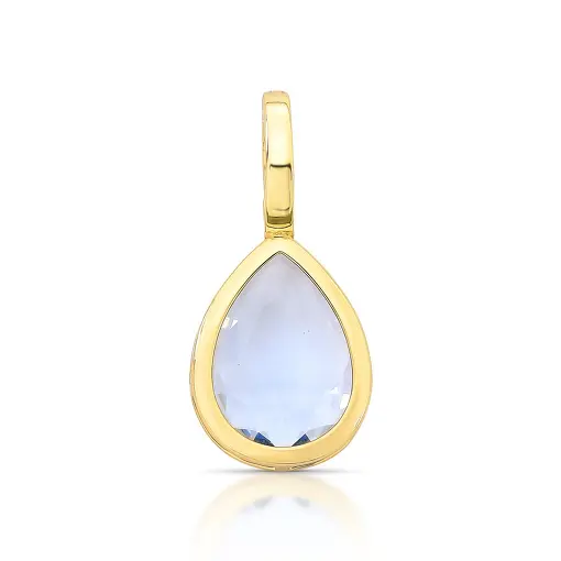 PINGENTE COM CRISTAL DE GOTA E FECHO