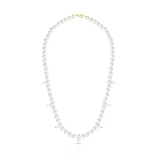 COLAR COM CRISTAIS DE GOTA E PÉROLAS SHELL