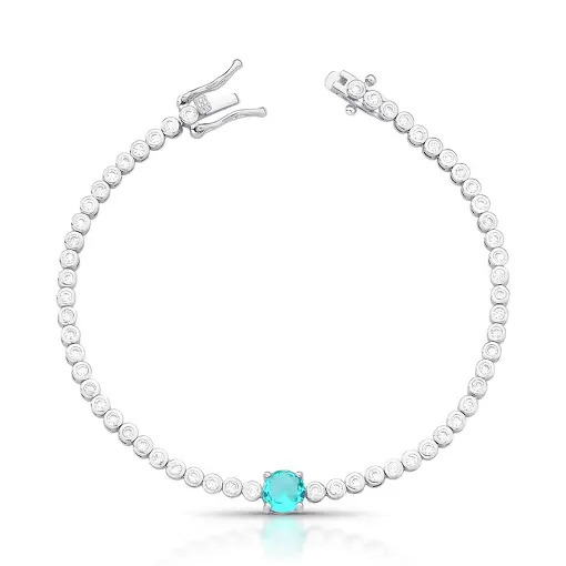 PULSEIRA COM CRISTAIS REDONDOS